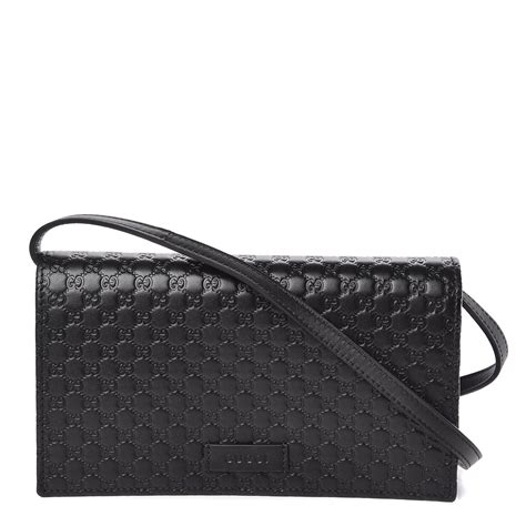 gucci microguccissima wallet crossbody|vintage Gucci wallet black leather.